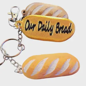3D Printed Bread of Life Keychain – NFC Daily Bible Verse