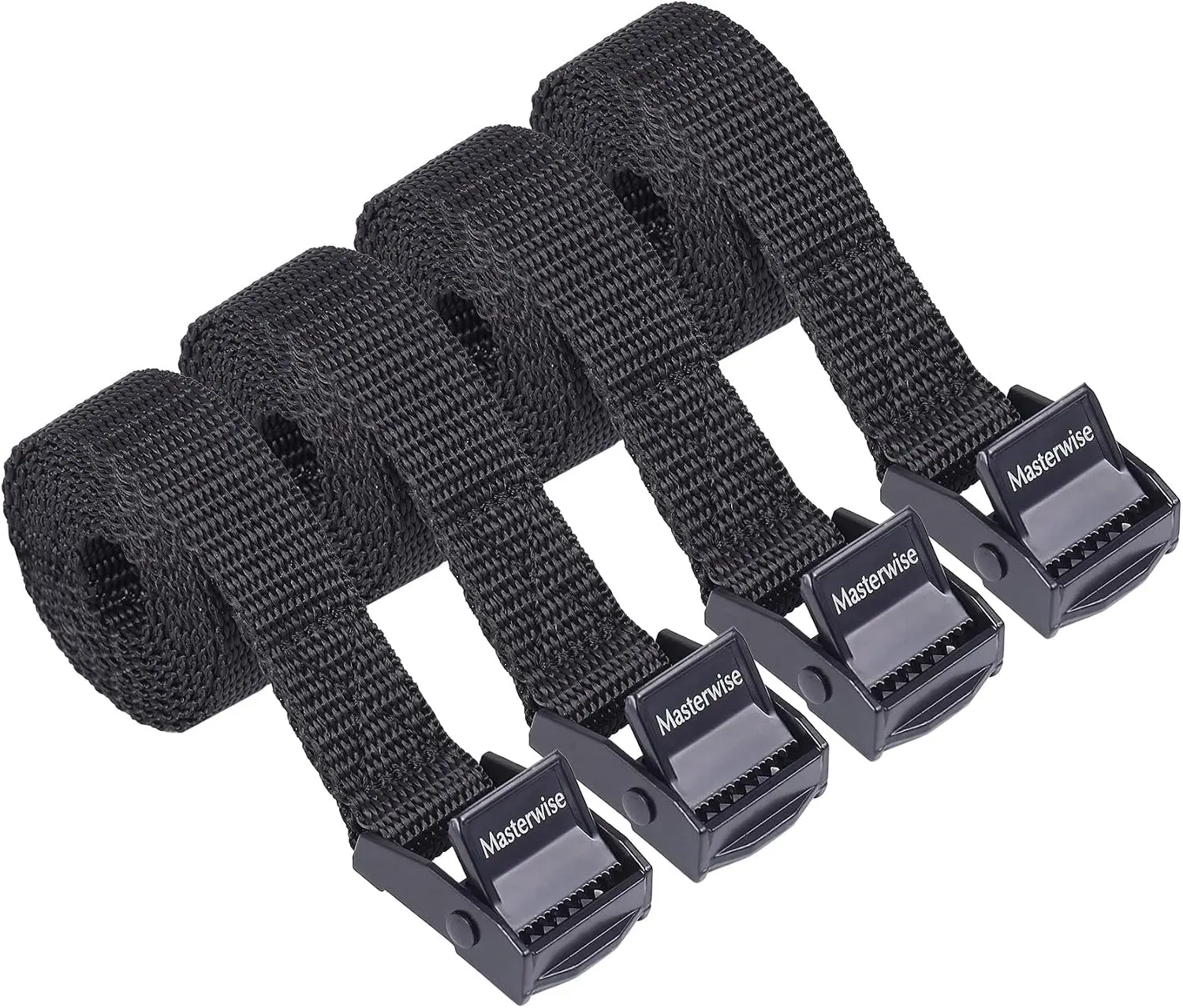 Lashing Strap with Cam Buckles, Cinch Strap with Adjustable Buckle Tie Down Straps for Securing (3' x 0.75")