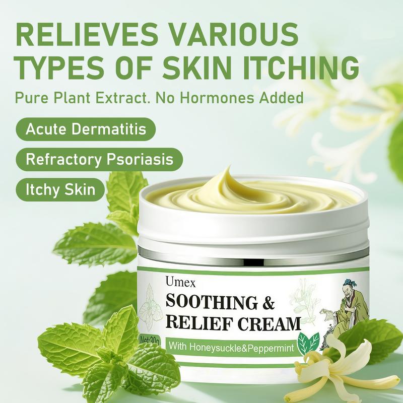Umex All-Natural Plant-Based Herbal Relief Cream – Soothes Eczema, Psoriasis, Dry & Sensitive Skin | Ancient Botanical Formula for Whole Family Moisturizing Daily