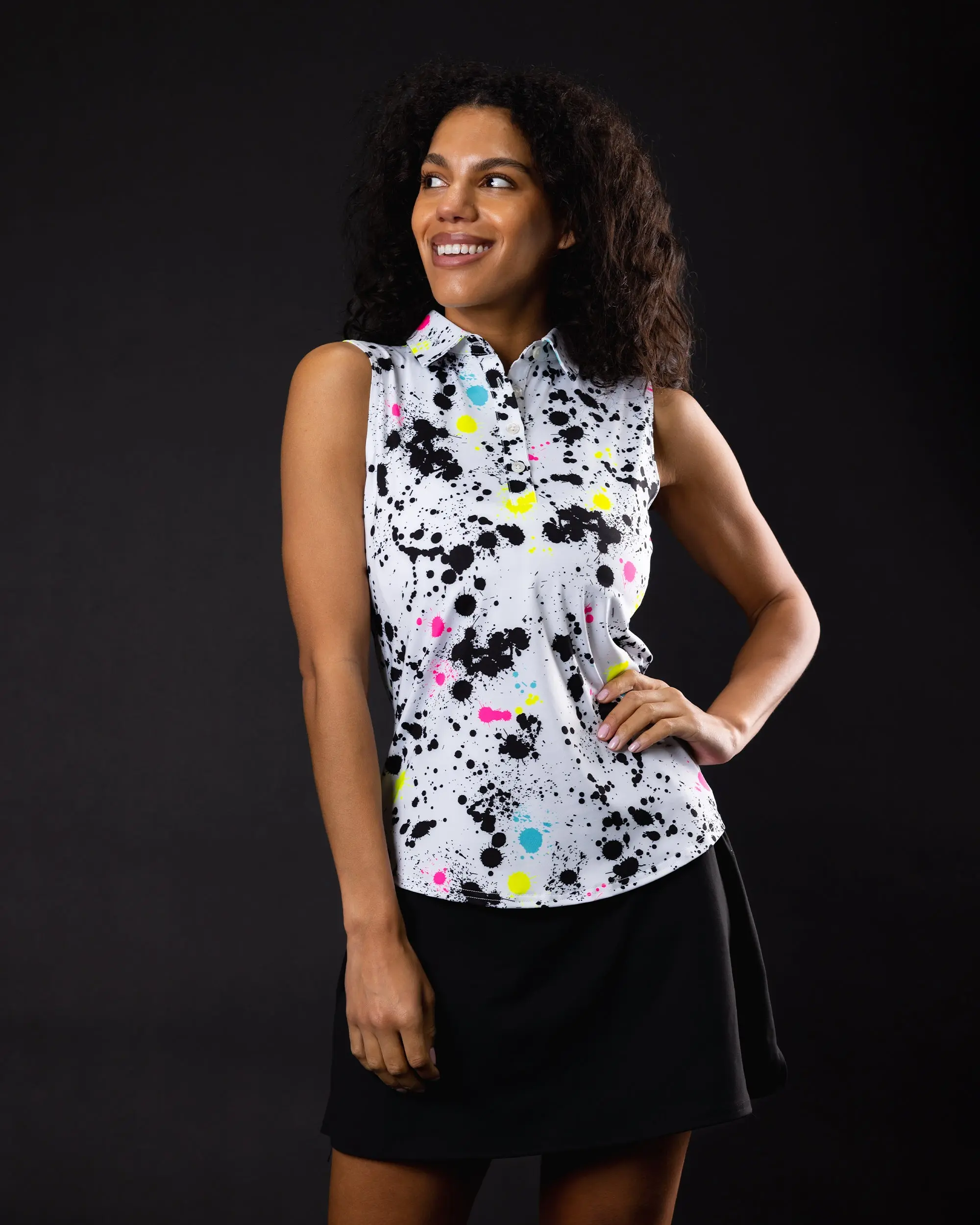 Splatter - Women's Golf Polo - Sleeveless