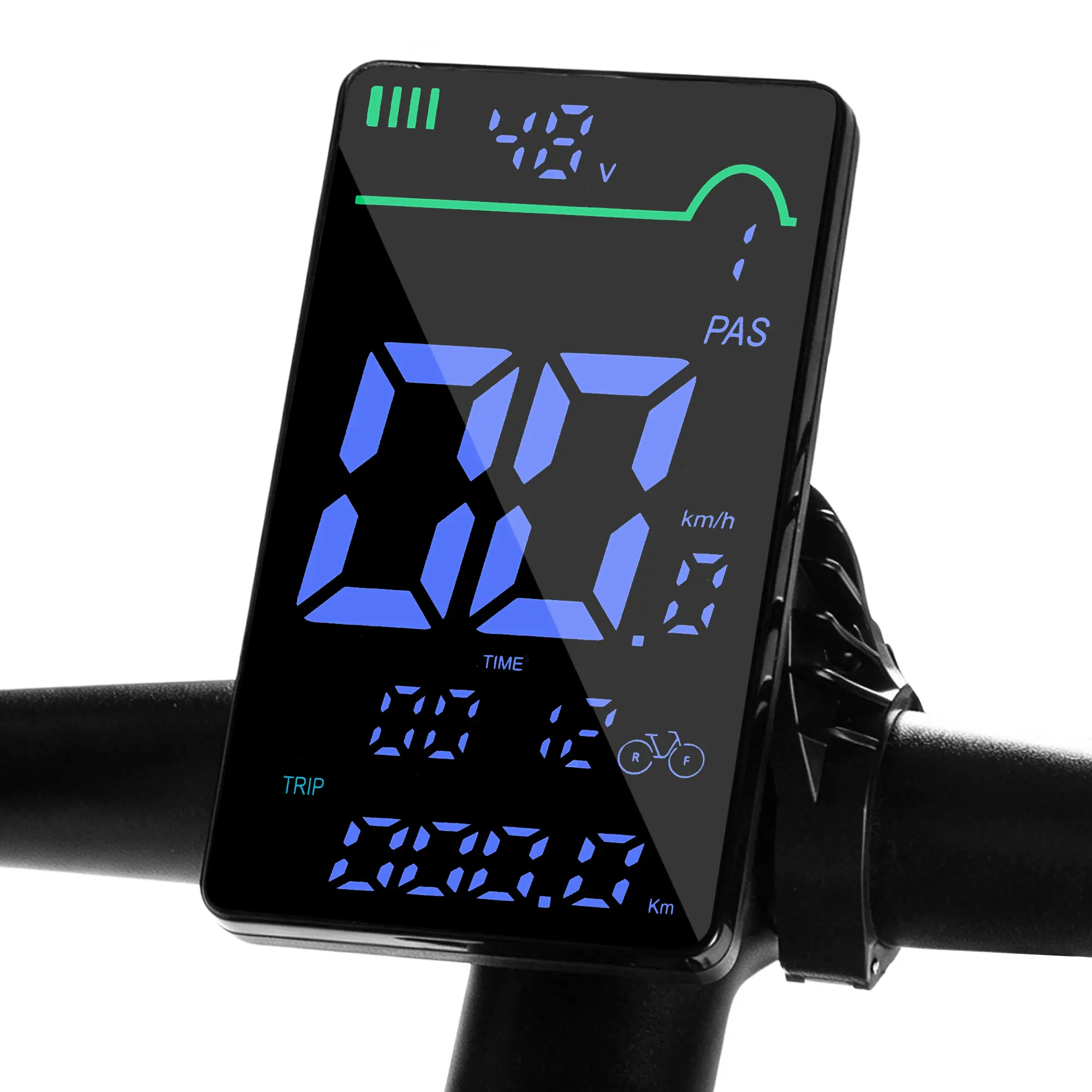 EOEOTWO-E01 E-Bike Dashboard【Only fits E01,Please do not buy without a E01 E-bike】, 48V Compatible, Digital Display, Speed & Battery Monitoring, Fault Code Display Multifunctional Data Display，Compatible with EOEOTWO-E01 Model