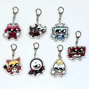 Dandy's World Acrylic Keychain, Dandys World Double Side, Brightney, Gigi, Glisten, Connie, Flutter, Shrimpo, Poppy, Dandys World Gift