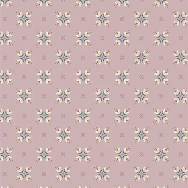 Fabric Art Gallery Tulip Twirl GeoBloom by the Quarter Yard SBC-GB-1031