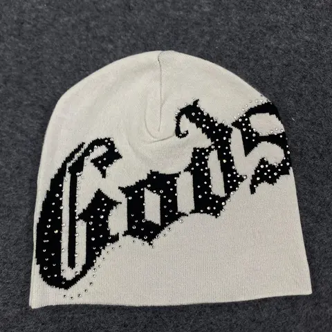 2025 autumn and winter new style trend fashion beanie hip-hop street leisure outdoor sports jacquard knitted hat Beanie Fitted Knit Hats Fashionable Hats