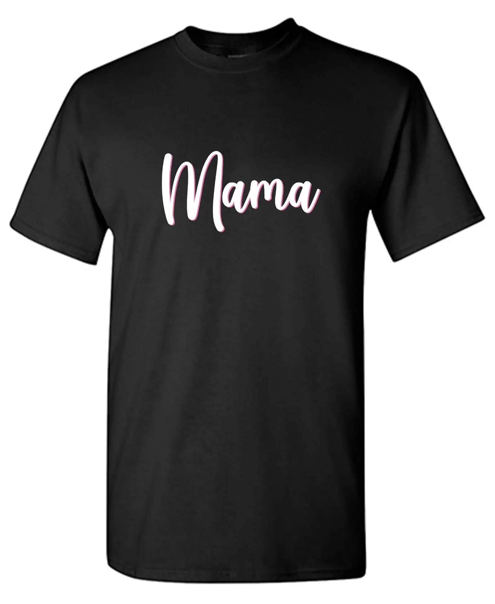 Women's Casual Comfortable Short-Sleeve Blush Pink Mum T-Shirt, Shortsleeve, Cotton