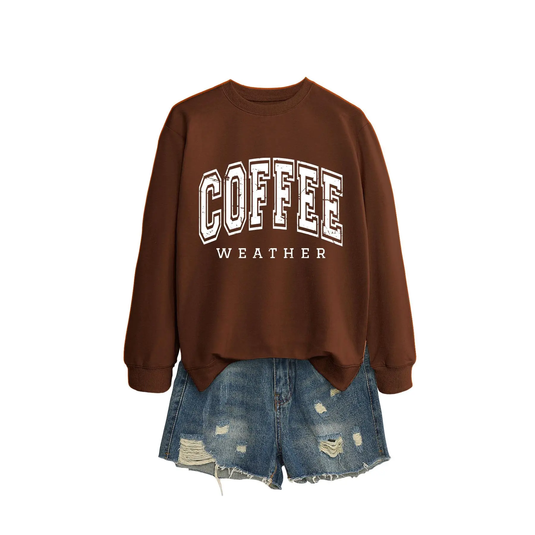 Coffee colored hoodie (white lettered pi