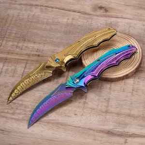 Sharp Stainless Steel EDC Pocket Knife: Men's Folding Edc Multi-Tool, Fruit Cutter With Cool Unique Design. Great For Camping, Hiking, Exploring, Daily Use, Fishing. Perfect Gift For Valentine Day, Father Day.