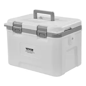VEVOR Portable Cooler,  , 21 QT Hard Cooler with Ice Retention, Heavy-Duty Handles and Strap, Lightweight Rigid Material Insulated Portable Cooler, Suitable for Family Picnics and Short Trips