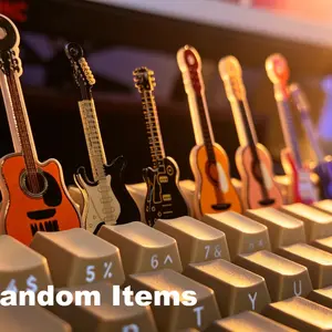 Set of 6 Random Creative Acrylic Instrument & Guitar Fridge Magnets — Realistic Instrument-Shaped Magnetic Decors. A Unique Touch for Music Enthusiasts; Perfect for Decoration and Creative Music-Themed Gifting.