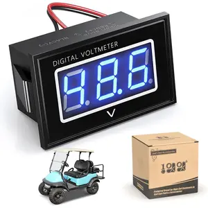 Golf Cart  Meter, Digital Voltmeter   Universal for 12V 24V 36V 48V 60V 72V EZGO Club  Yamaha and  Boat ATV UTV ( Display DC5-120V)