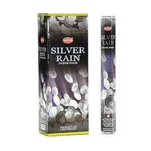 Silver Rain Bamboo Agarbathi Incense - 1 Pack Home Fragrance Scent for Stress Relief, Mind Relaxation, Mind-Body-Soul Spa Experience, Home Care Supplies Aroma Freshener