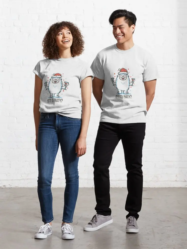 Christmas Yeti Yeti to party Classic T-Shirt Gift Full Size S-4XL