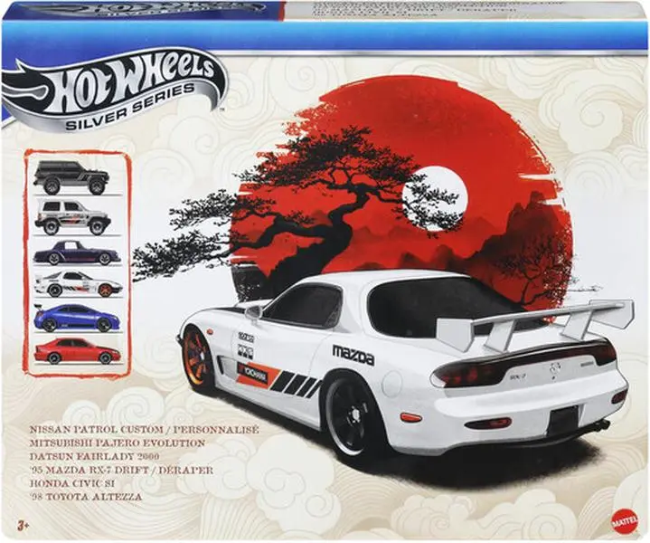 Hot Wheels 1:64 Silver Series Streets of Japan 6-Pack  [COLLECTIBLES] Toy Car