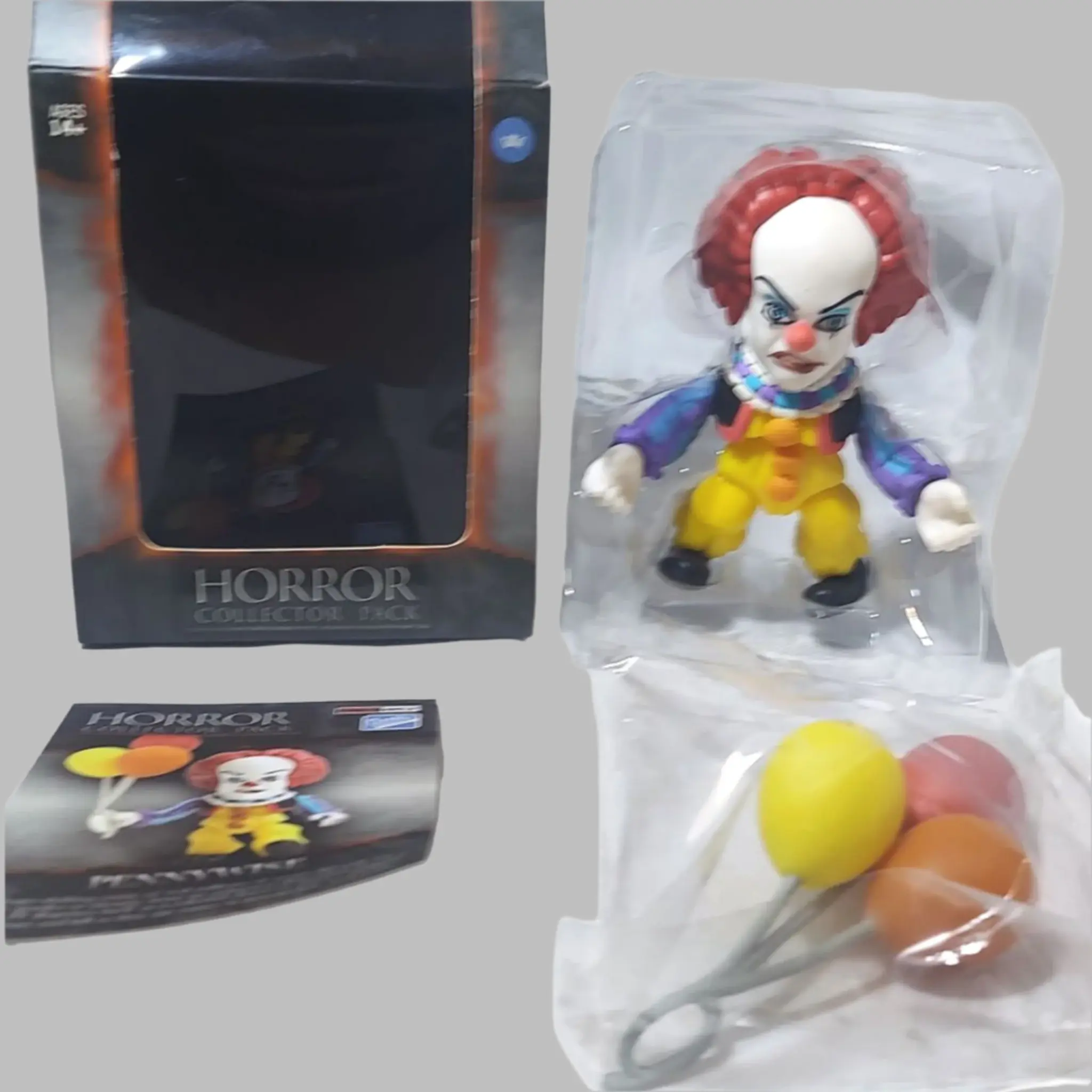 Loyal Subjects Horror Collector Pack IT Pennywise Action Vinyl Figure Blackout Box Edition Balloons  Rare