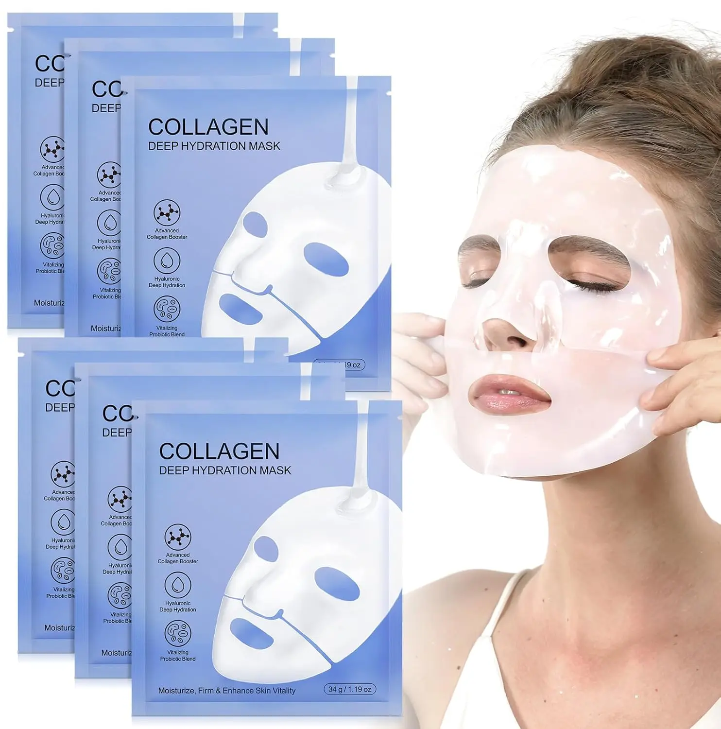 how to use the anti ageing collagen face mask - TikTok Shop