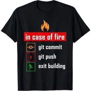 Git Push Git Commit Funny Programming Computer T-Shirt