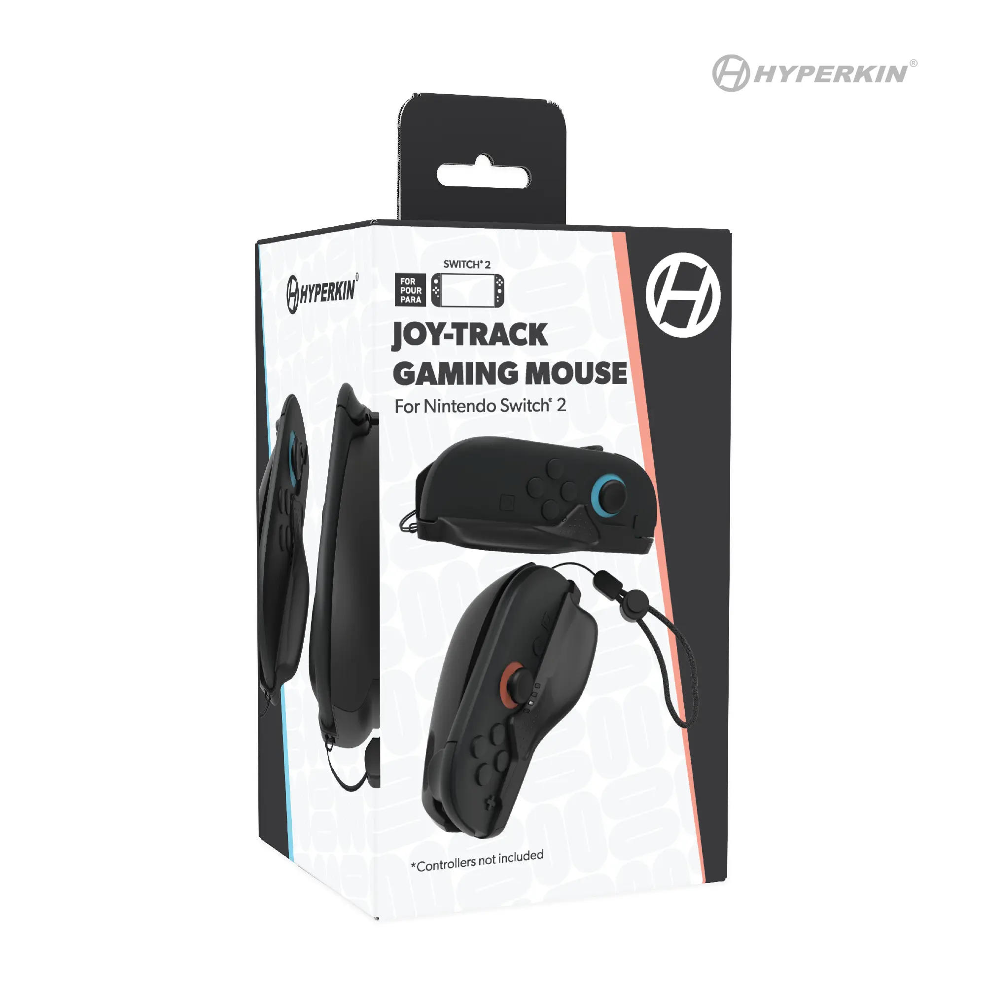 Hyperkin Joy-Track Duo Ergonomic Mouse Attachment for Nintendo Switch 2 Joy-Con 2 - Black