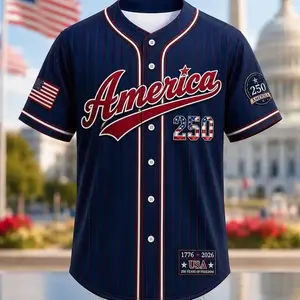 America 250 Family Baseball Jersey, USA Patriotic Shirt , 1776 - 2026 Freedom Celebration Jersey For Men and Women