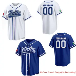 (Liquidation Deal )Italia Custom Baseball Jersey, 2026 World Baseball Classic Fan Apparel for Men Women