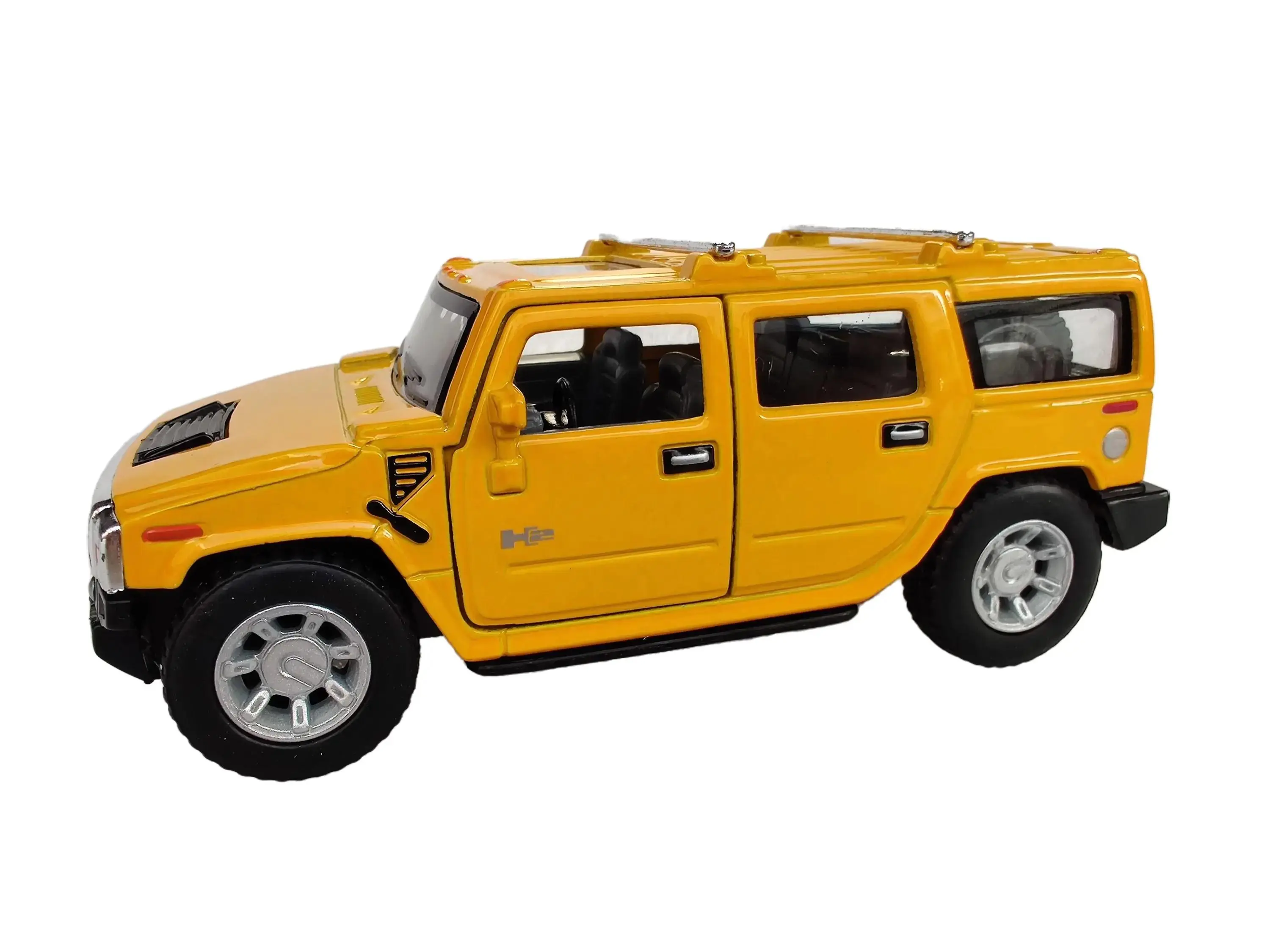 KINSMART 2008 Hammer H2 SUV 1:40 Scale 5" Diecast Model with Openable Doors Pull Back and Go Action Officially Licensed Collectible
