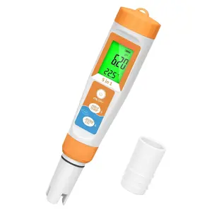 Pool Salt Tester  Update 5 in 1 pH TDS EC Salinity Meter for Saltwater Swimming Pools Hot Tub Digital Salinity Tester for Saltwater Aquarium Water More Accuracy pH and ppm Meter Hydroponic