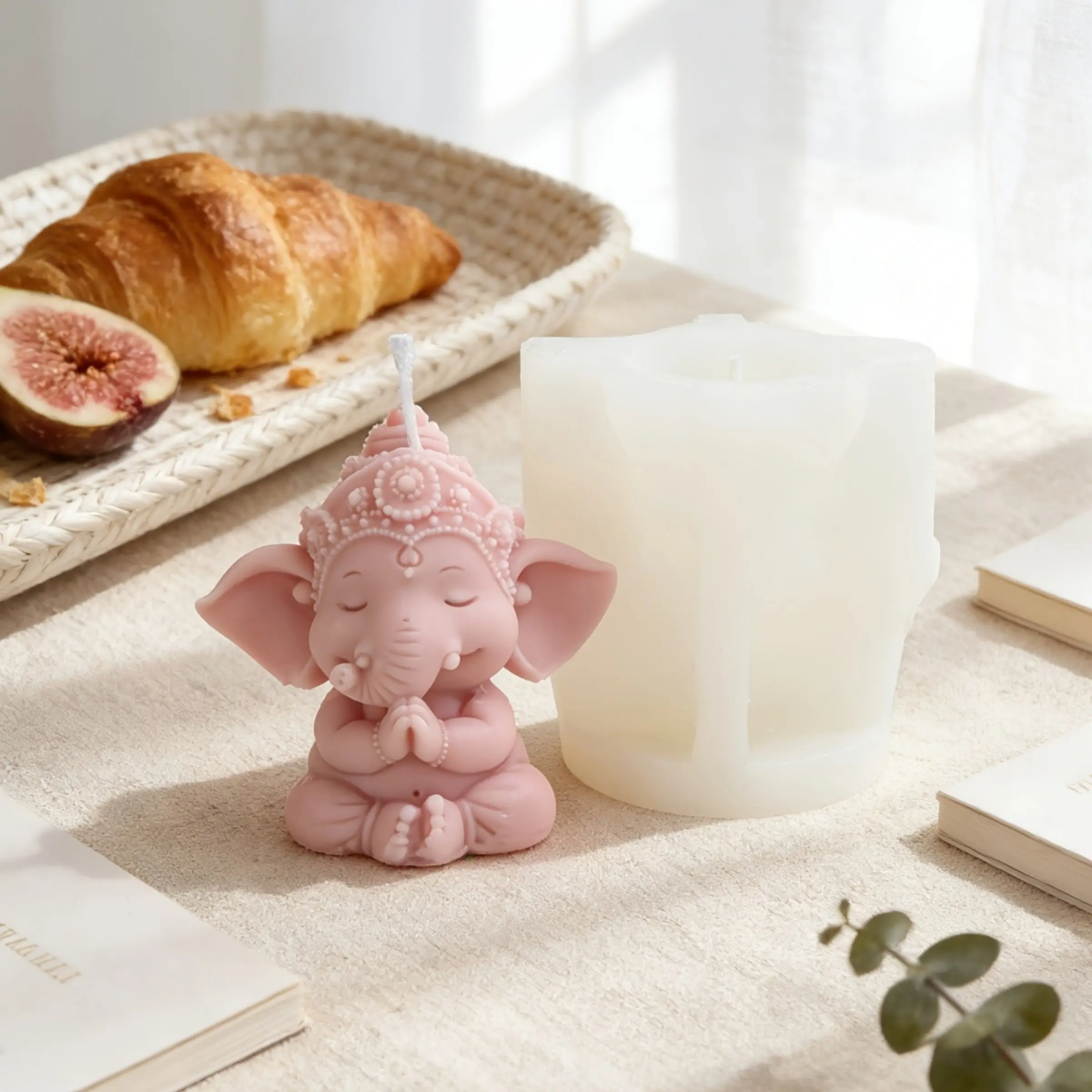 3D Elephant Candle Silicone Mold Soap Resin making silicone mold Animal Resin Casting Mold Silicon Mold Candle Making Home Decoration