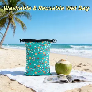 Waterproof Wet Bag - Leakproof Dry Wet Separation Bag For Swimming Gym Beach Travel，Beach Waterproof Wet Bag ，Sandproof Leakproof Pouch For Swimwear Wet Swim Essentials，Lightweight Organizer For Toiletries Wet Clothes & Essentials