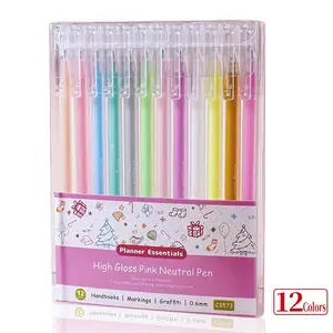 12PCS Colored Weekly Glitter Pen Set Gel Shines Brightly with Flowing Sand Silver Light Changes Color Bible Marker Artist Marker Colorful Beaded DIY Pen Set Student Stationery supplies College Essential Anime Miniature Scene Crafting Kit Themed Swear Word