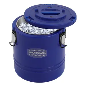 Triple Layer Insulated Bucket Keep Food Hot and Cold for Hours 15L Commercial Stainless Steel Soup Container with Locking Lid and Easy Carry Handles Perfect for Picnics Parties and Outdoor Events Available