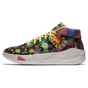 Nike KD 13 EP Easy Money Sniper Floral Cushion Mid-Top Basketball Shoes for Men with Anti-Slip and Shock Absorption