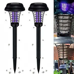Solar Mosquito Repellent Lights, Waterproof UV LED Garden Lamp, Outdoor Bug Killer, Solar Charging, 600mah Zinc Battery, Yard Backyard Camping