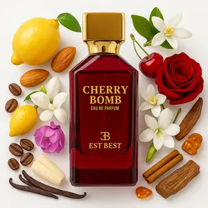 CHERRY BOMB Eau De Parfum for Women – Sweet Cherry, Almond & Jasmine Floral Perfume | EST BEST 100ml Long-Lasting Luxury Fragrance Made in UAE (EB017)