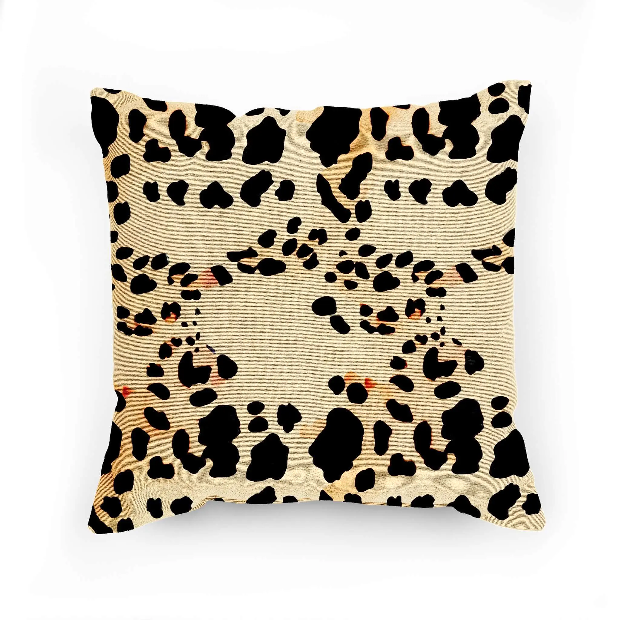 Abstract Leopard Woven Pillow - Elegant Design with Leopard Print, Soft and Comfortable Texture, Ideal for Home Decor