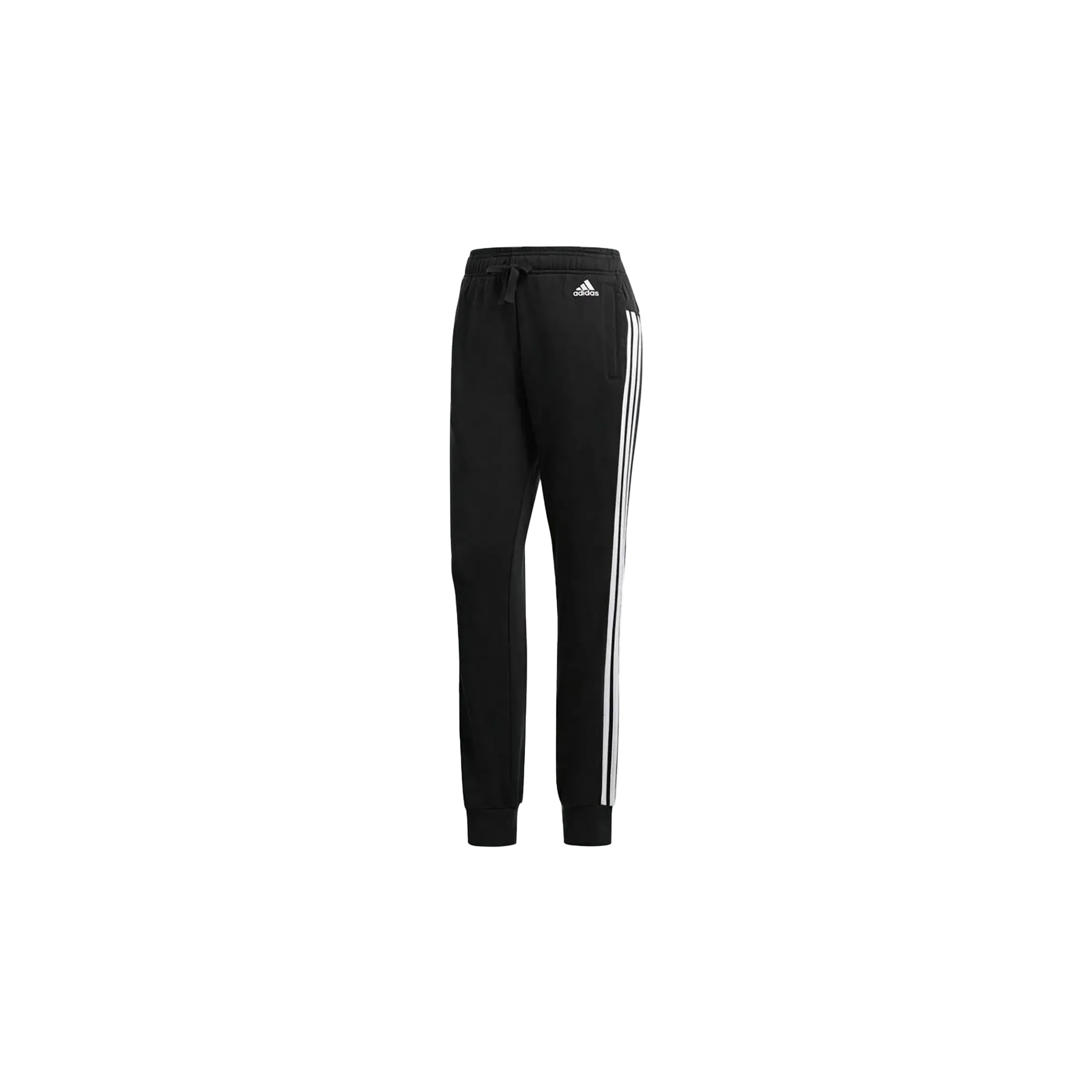 Essential 3-Stripes Closed Hem Slim Pants WMNS "Black / White" S97113