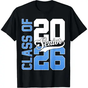 Senior 2026 Graduate Class of 2026 Graduation Men Women Kids T-Shirt,Unisex,Made in USA
