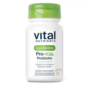 Hyperbiotics Vital Nutrients Pro Kids Probiotic | Allergen-Free Toddler Probiotics for Kids | Targeted Immune, Gut, and Digestive Health | Sugar-Free Orange Flavor