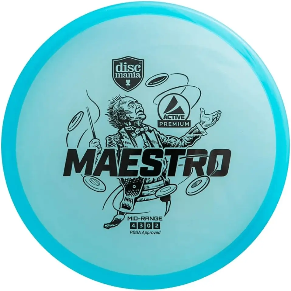 Discmania Disc Maestro - Basic Midrange, Professional Disc Sports Equipment for Outdoor Recreation, Premium Or Basic, Overstable Control, Durability, Everyone, Course