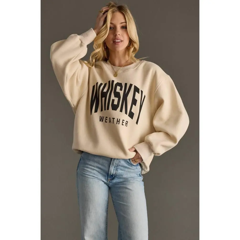 Tan Whiskey Weather Sweatshirt
