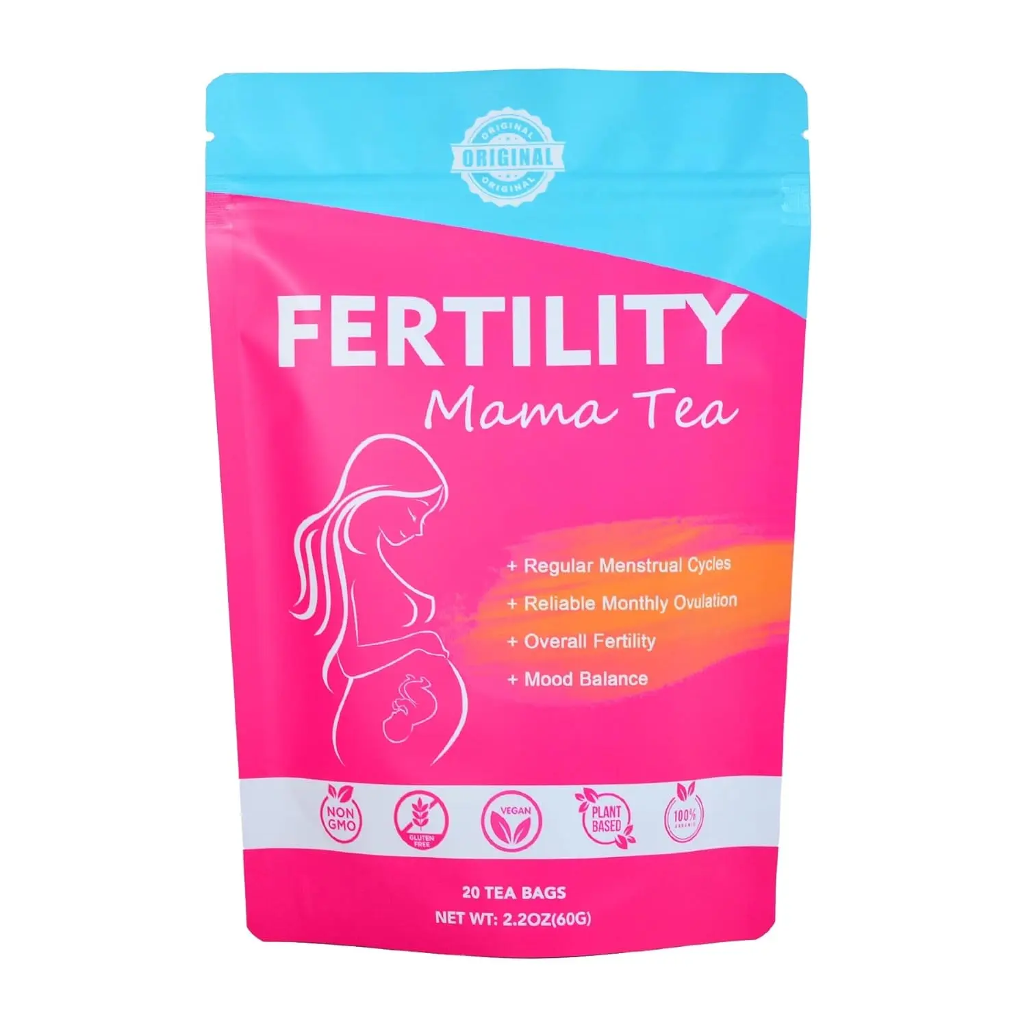 Herbal Tea for Women Trying to Conceive of Organic Caffeine-Free Menstrual Cycle & Hormone Balance Herbal Tea for Conceptionn