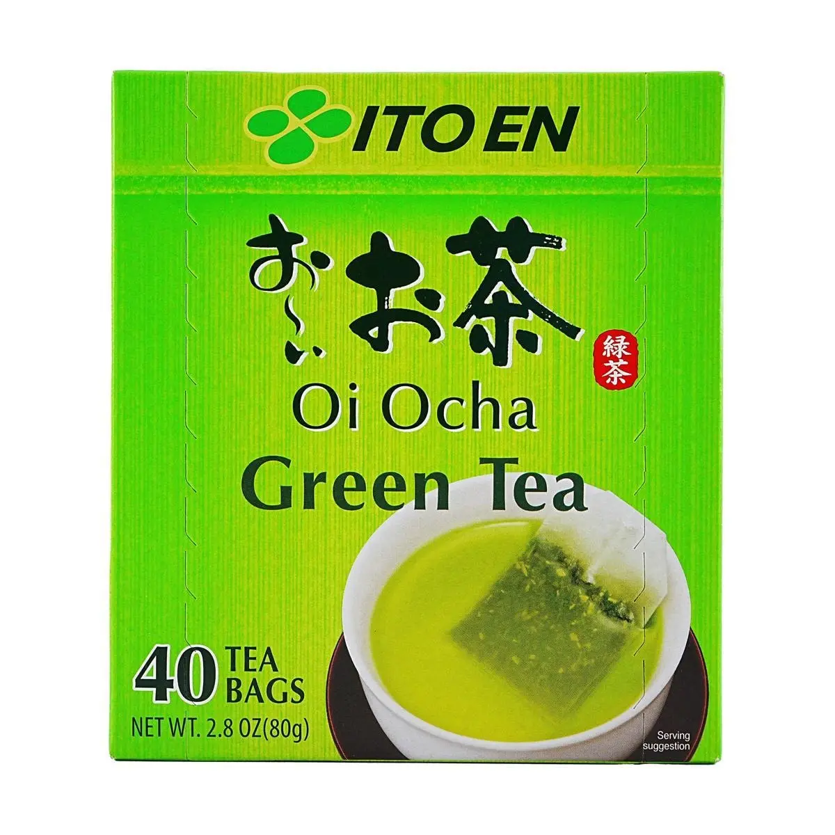 ITO EN Oi Ocha Green Tea Bags 40ct 2.8oz - Japanese Authentic Brew, Premium Quality, Hot or Cold
