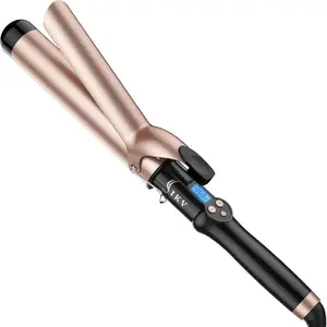 1 1/2 (1.5 Inch) Extra Long Large Barrel Curling Iron Ceramic Tourmaline for Long Hair
