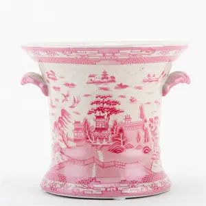 Porcelain Planter-Pink Willow