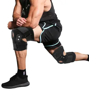 Adjustable Hinged Knee Brace-Two-Point Geared Hinges-Open Patella Support for ACL/PCL/MCL, Meniscus & Arthritis Recovery