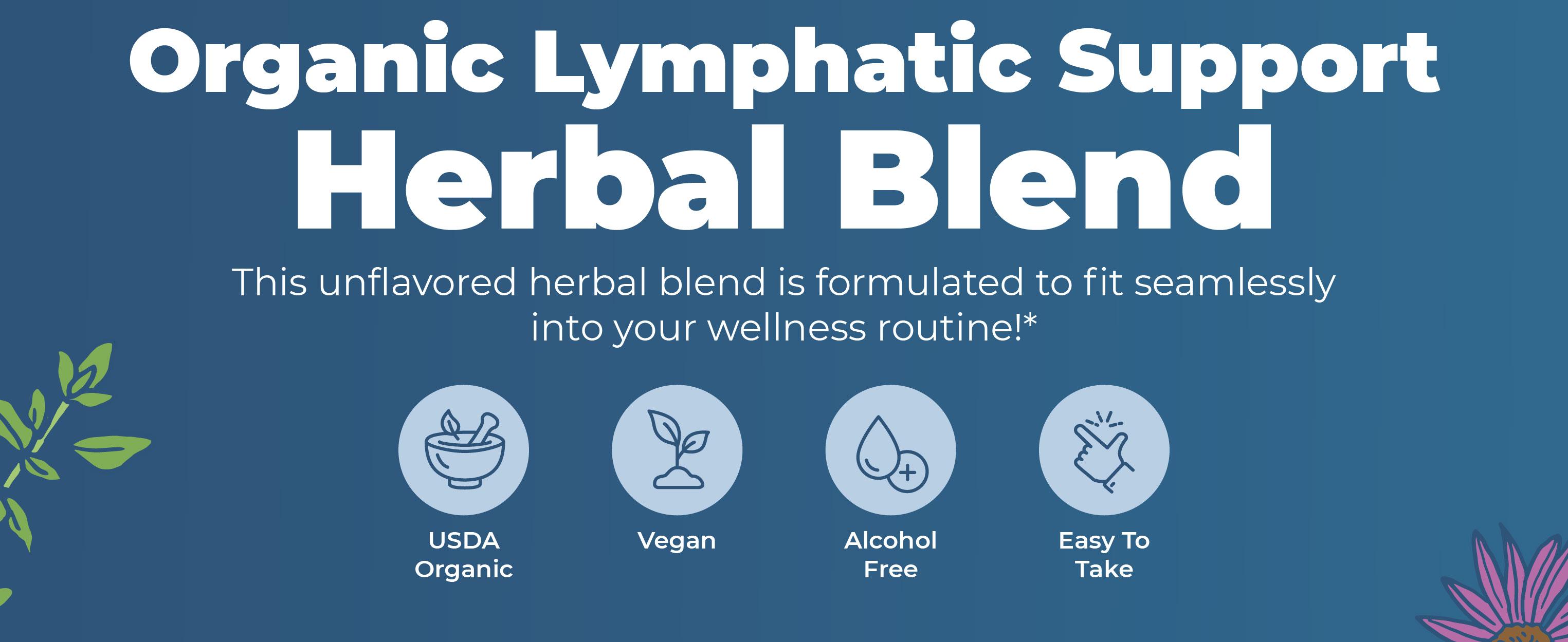 MaryRuth's Lymphatic Support Herbal Blend Liquid Drops - USDA Organic - Echinacea & Elderberry - Blue Vervain - Vegan - 30 Servings MaryRuth's Lymphatic Support Herbal Blend Liquid Drops - USDA Organic - Echinacea & Elderberry - Blue Vervain - Vegan - 30 Servings