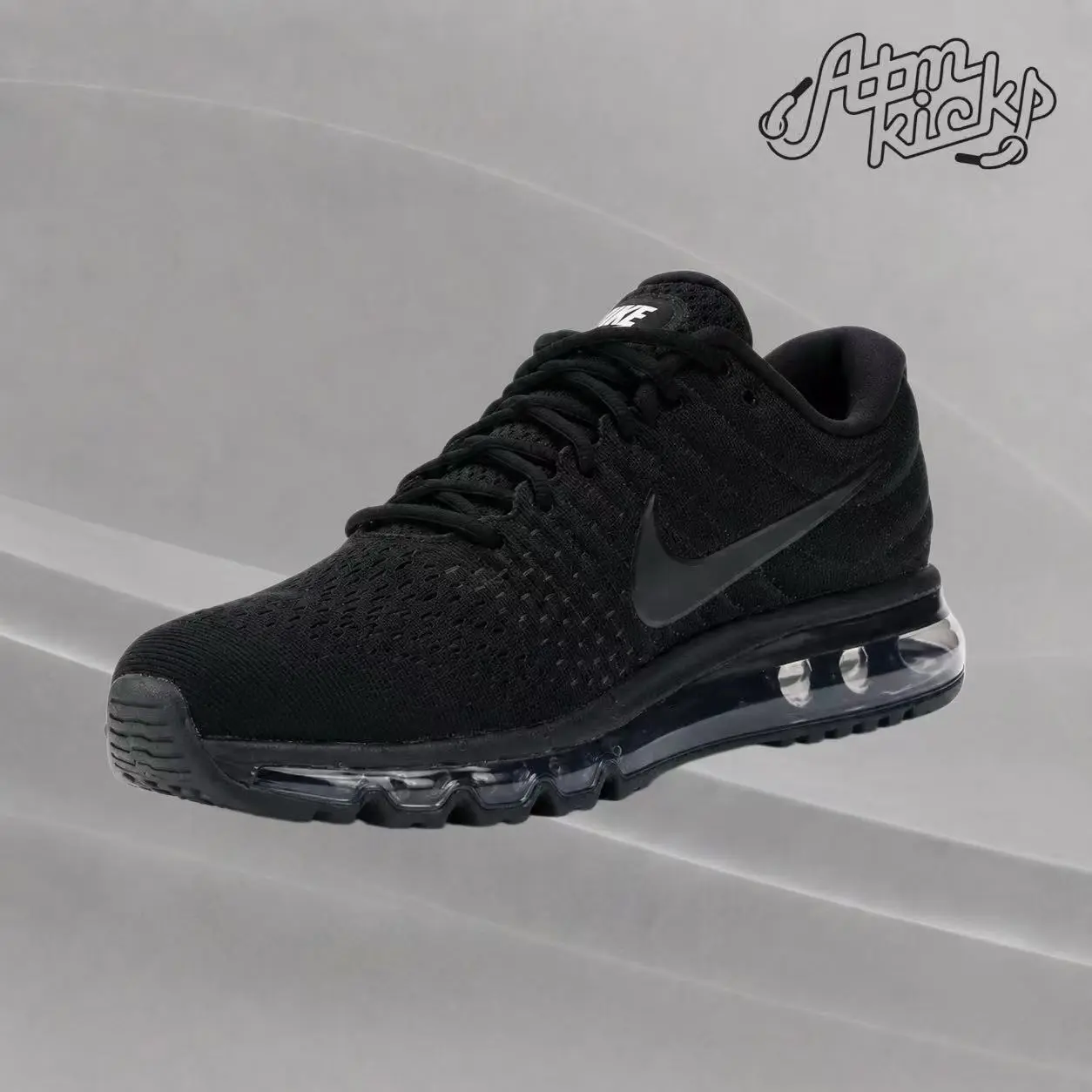 Nike Air Max 2017 Triple Black Men's Authentic Shoes Footwear Sneaker Trainer Comfortable Walking Fashion Trending Gift