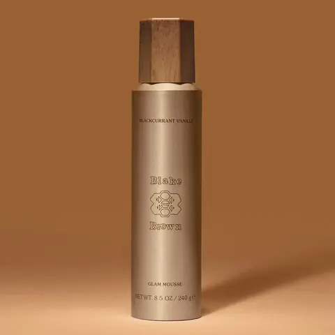 Blake Brown Beauty Glam Mousse | Volumizing Hair Mousse with Flexible Hold | Blackcurrant Vanille | Hair Volume Mousse for Full, Bouncy Blowouts