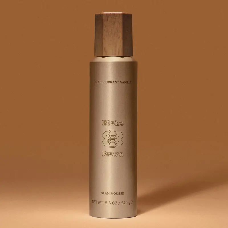 Blake Brown Beauty Glam Mousse | Volumizing Hair Mousse with Flexible Hold | Blackcurrant Vanille | Hair Volume Mousse for Full, Bouncy Blowouts