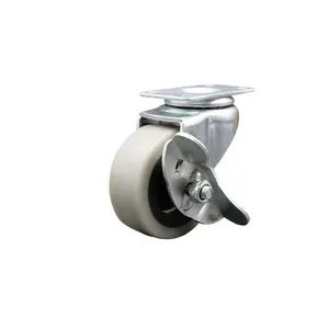 Service Caster COL-SCC-05S210-TPRS-SLB Replacement for Colson Caster 1.02210.441 BRK3 - 2 in. Swivel Thermoplastic Rubber Caster Wheel with Top Plate & Brake - 80 lbs per Caster