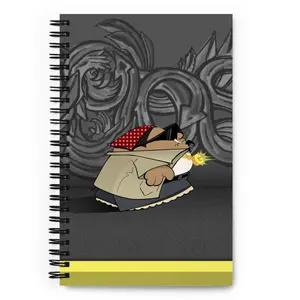 Cute Funny Cartoon Homie Spiral Notebook for Kids and Kids at Heart