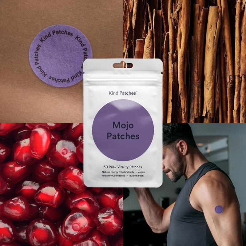 Kind Patches Mojo Patches: 30 Peek Vitality Patches, Support Natural/Daily Vitality, Health Confidence, Vegan, 1 Month Supply